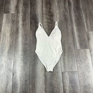 Shade & Shore‎ Cream One Piece Swimsuit